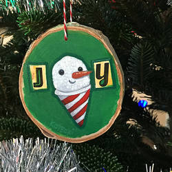 Joy Snow Cone Ornament