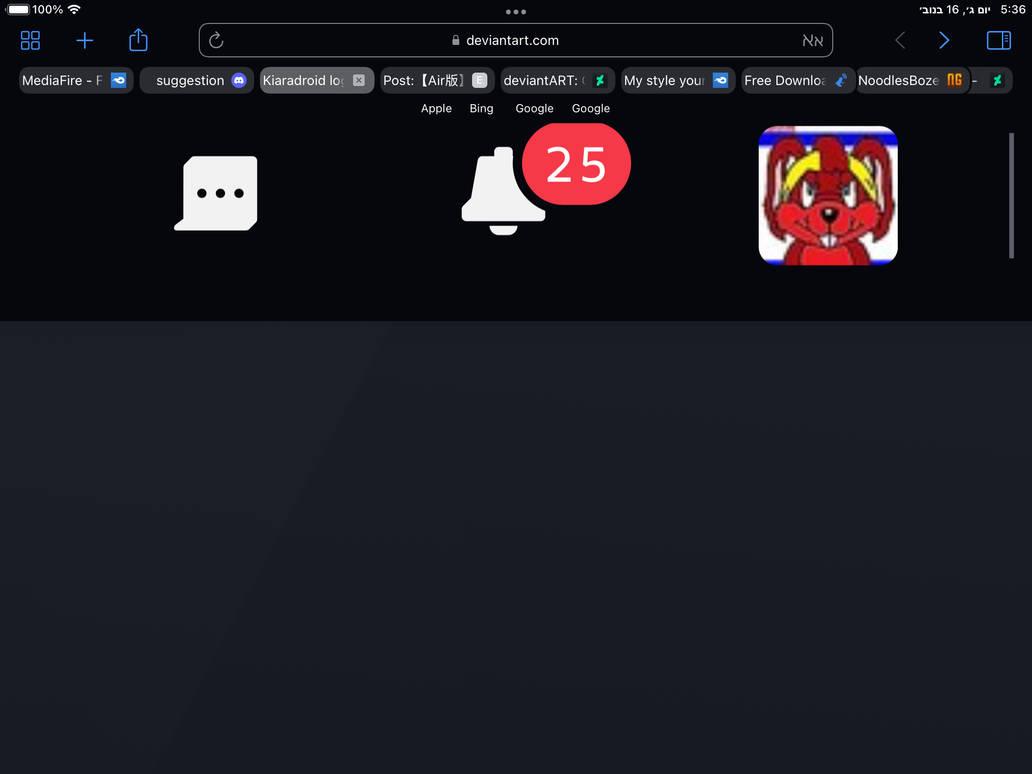 made of 25 Notifications by amirisrcdf1163 on DeviantArt