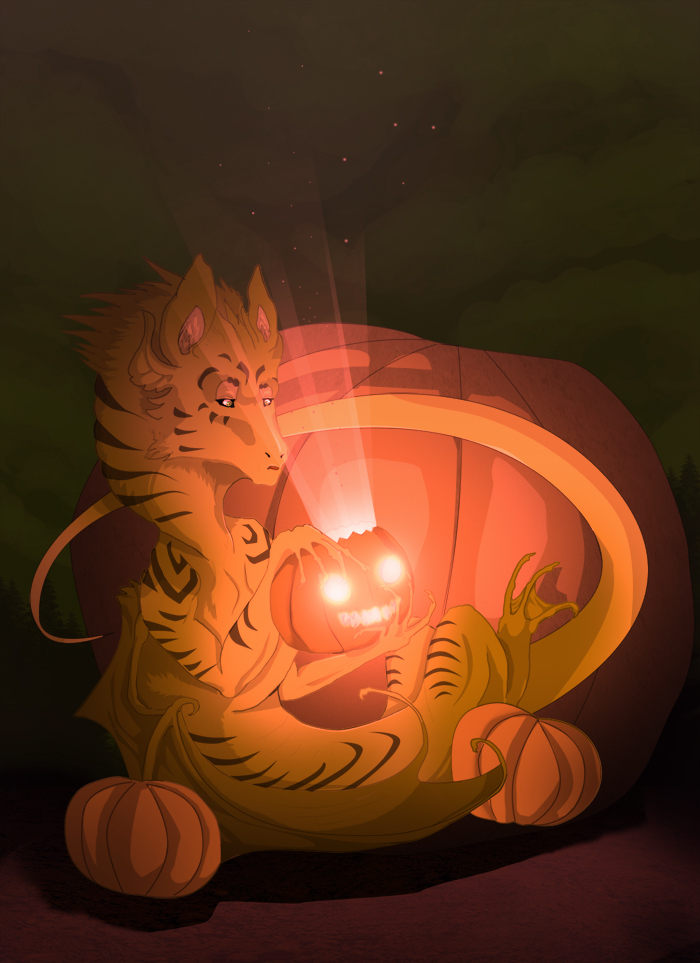 Pumpkin dragon