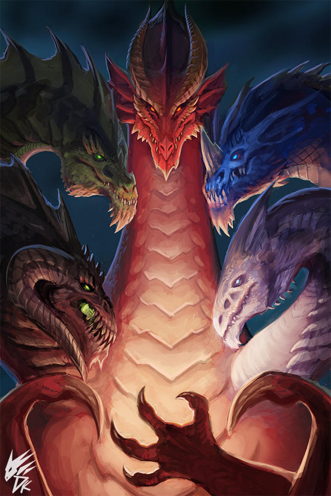 Están familiarizados doble Física Tiamat from Dungeons and Dragons by magmi on DeviantArt