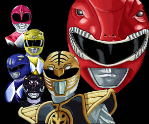 Mighty Morphin Power Rangers by racookie3