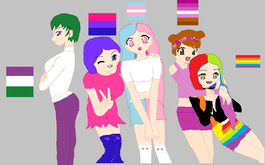 LGBTQ+ Anime girls by KiwixPotter on DeviantArt LGBTQ+ Anime girls by KiwixPotter on DeviantArt