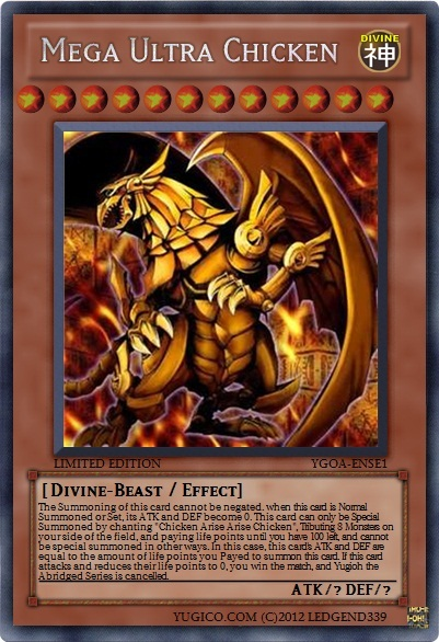 chicken yugioh card 101: Review: Brotherhood of the Fire Fist Yugioh Chicken Game by Konami