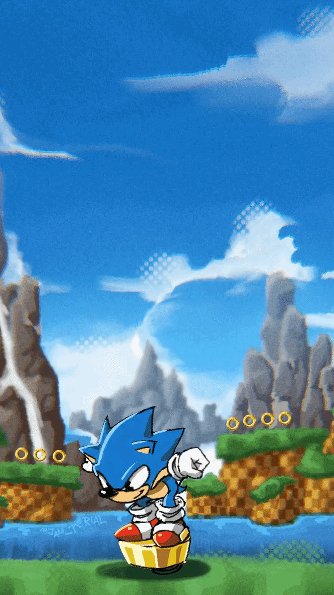Sonic jumpin' on spring (Fan-animation) by JAMPERIALArt on DeviantArt