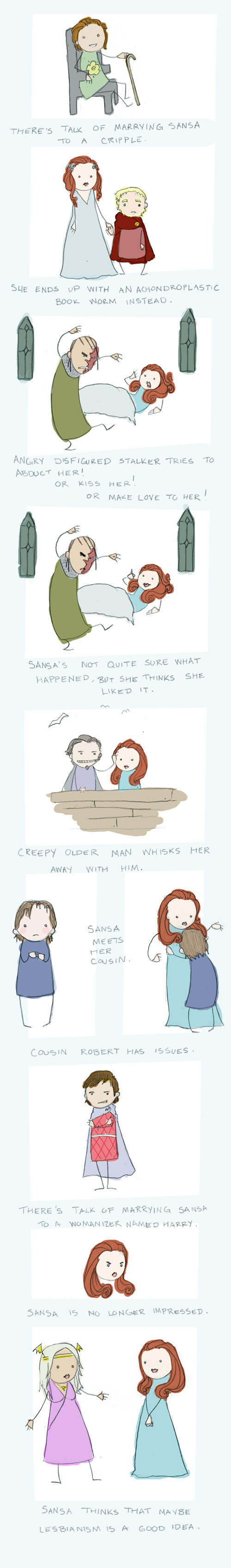 Sansa's Dating Woes: part two