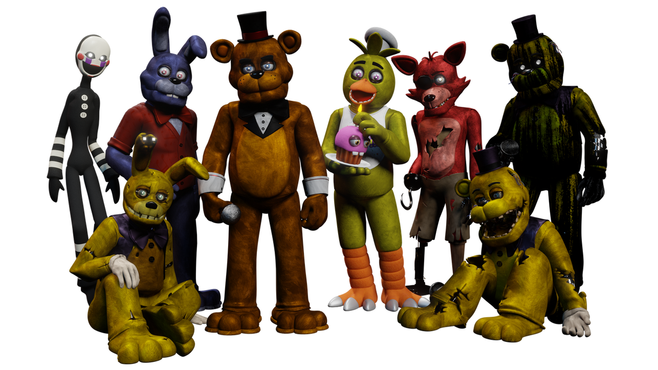 FNF/Blender - Main Cast - Official Designs! by Roux36Arts on DeviantArt