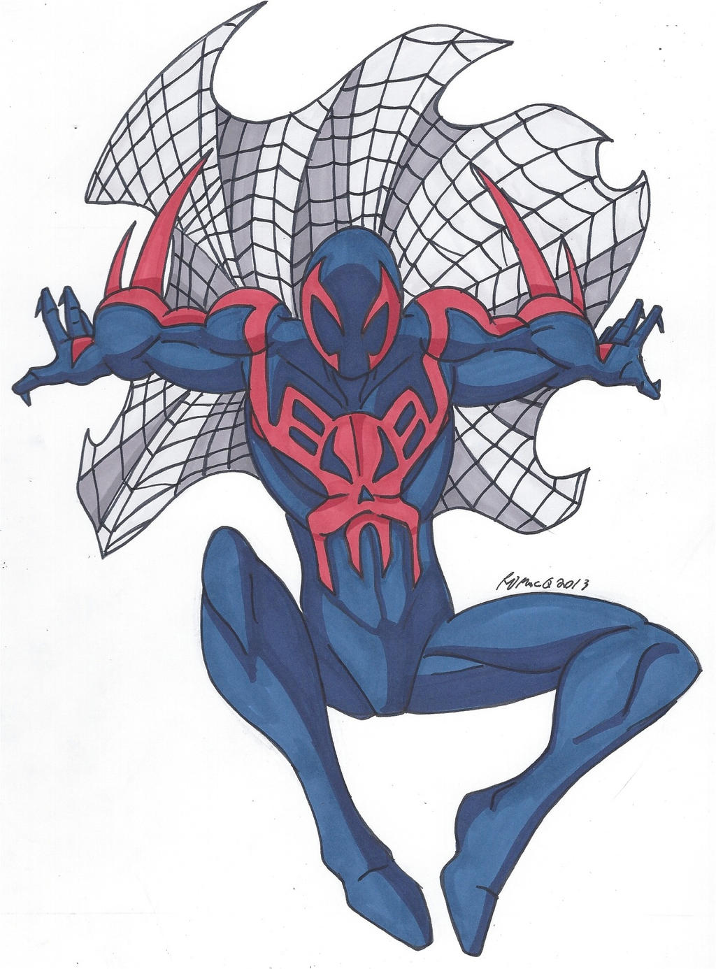 Spidey Series Spider Man 2099 By Robertmacquarrie1 On Deviantart