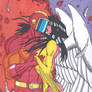 Legion of Superheroes- Wildfire and Dawnstar