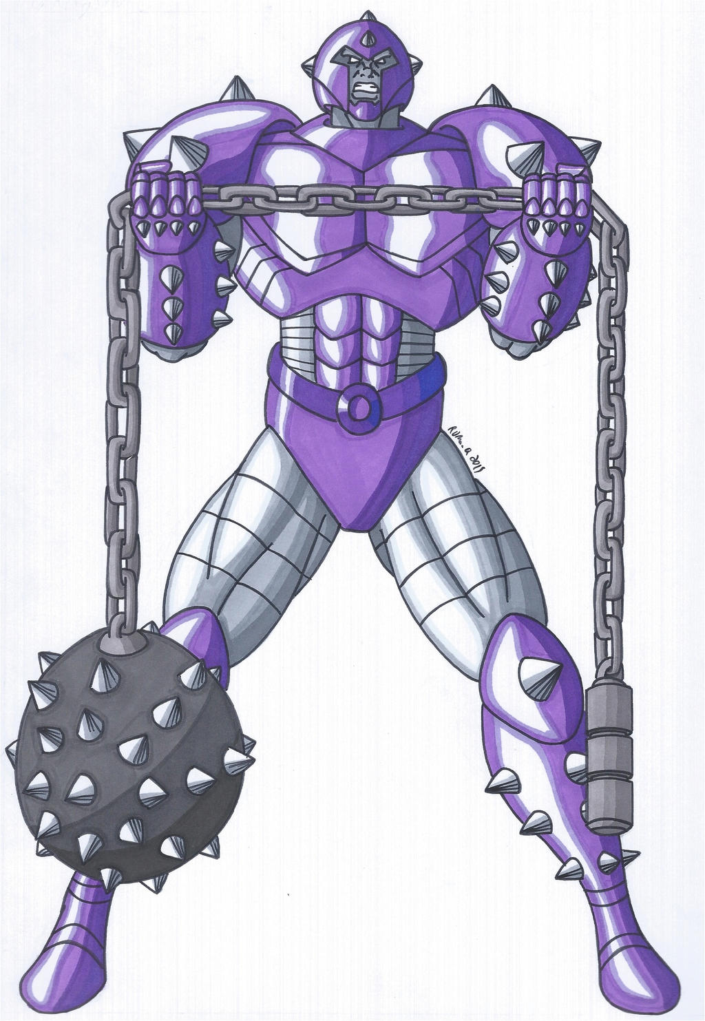 OCD- Morningstar, the Brawler Supervillain by RobertMacQuarrie1 on