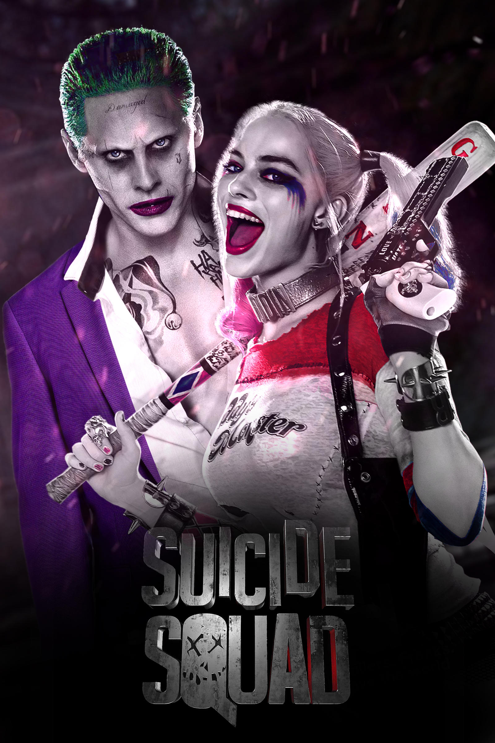 Suicide Squad Joker And Harley Quinn By Jhonaphone On Deviantart