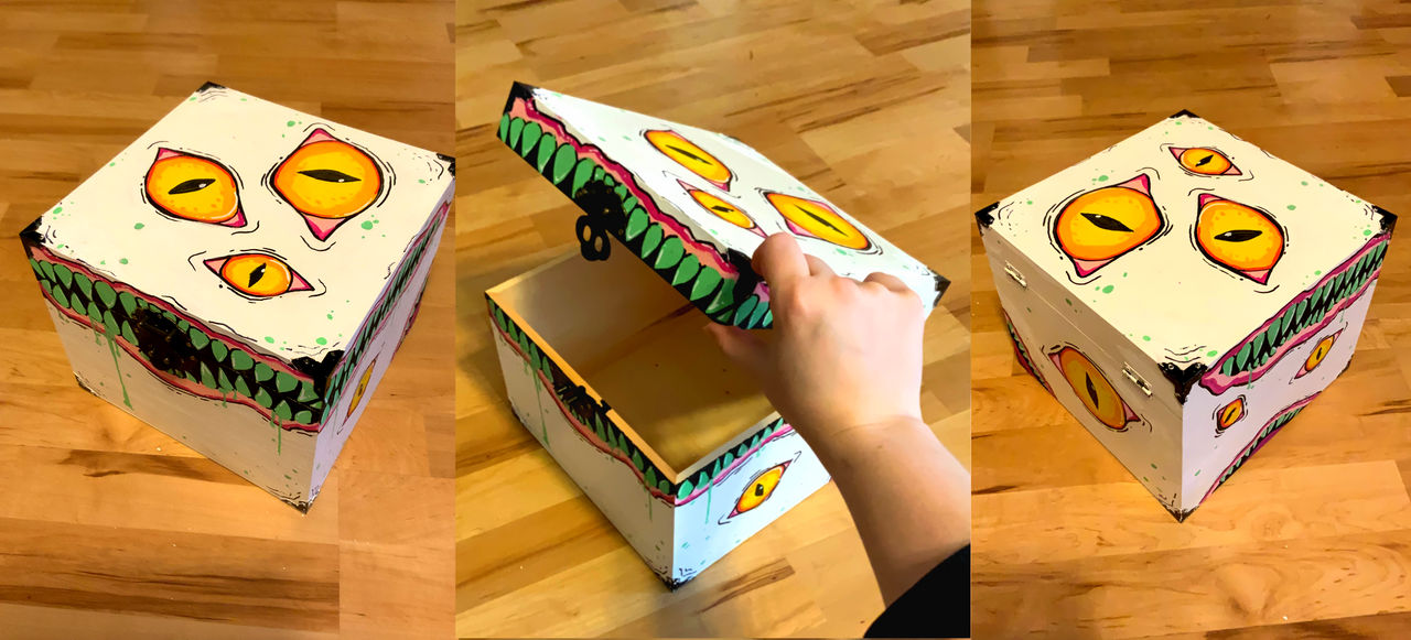 Rustic Monster Box Monster Box by CupidAnorak on DeviantArt