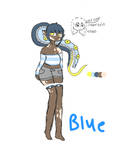 Blue (spiritus oris myo) by FionnaBun