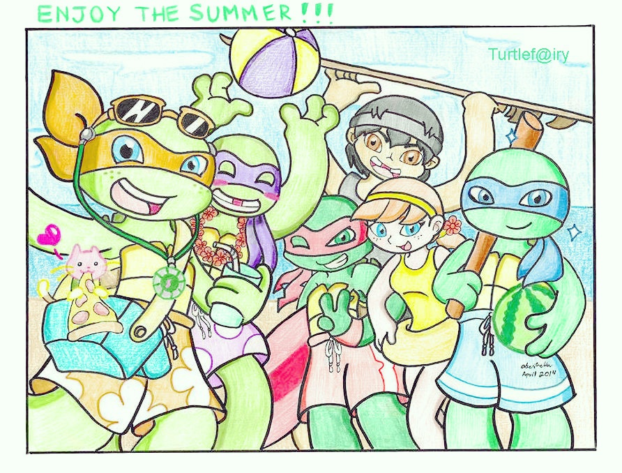 ^^ TMNT Summer 2014 Group Photo- at the beach ^^
