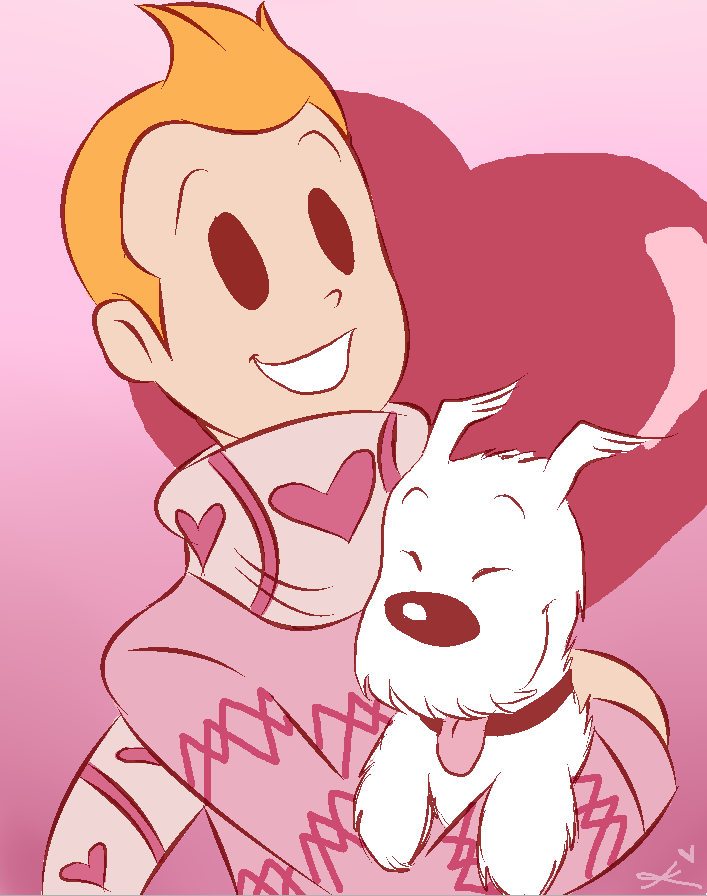 Tintin and Snowy's Valentine