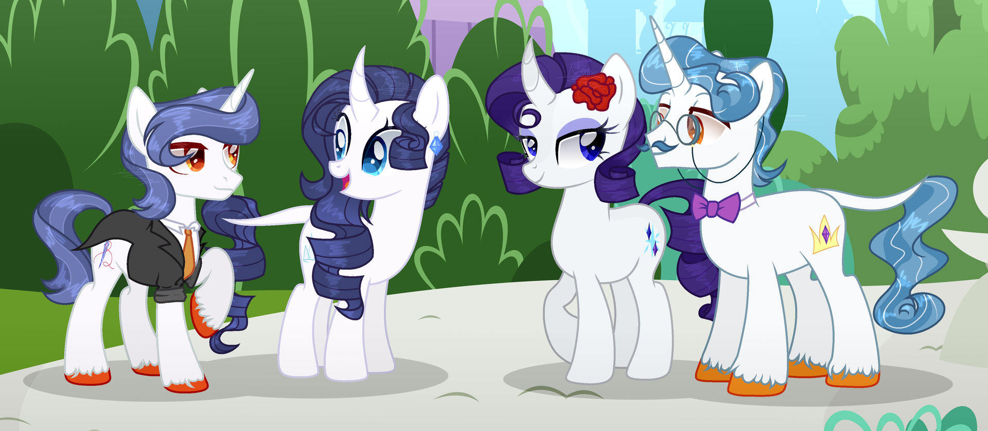 Mlp Rarity's Family Rarity's Family Redesing | (MLP Next Gen) by NonneGirl on DeviantArt