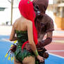 Poison Ivy and Scarecrow Cosplays