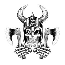 Viking Skull Emblem
