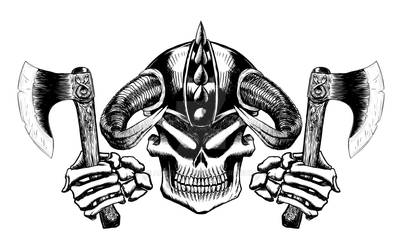 Viking Skull Emblem 02