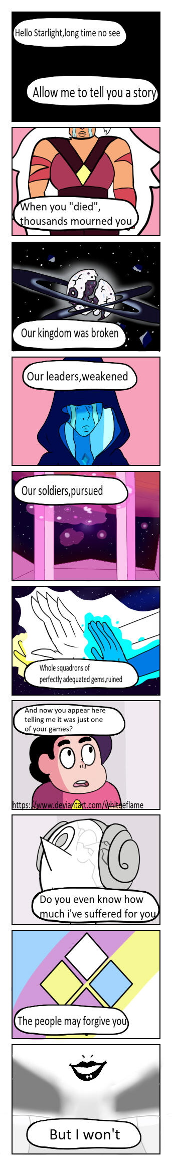 White Diamond's speech. -Steven Universe comic