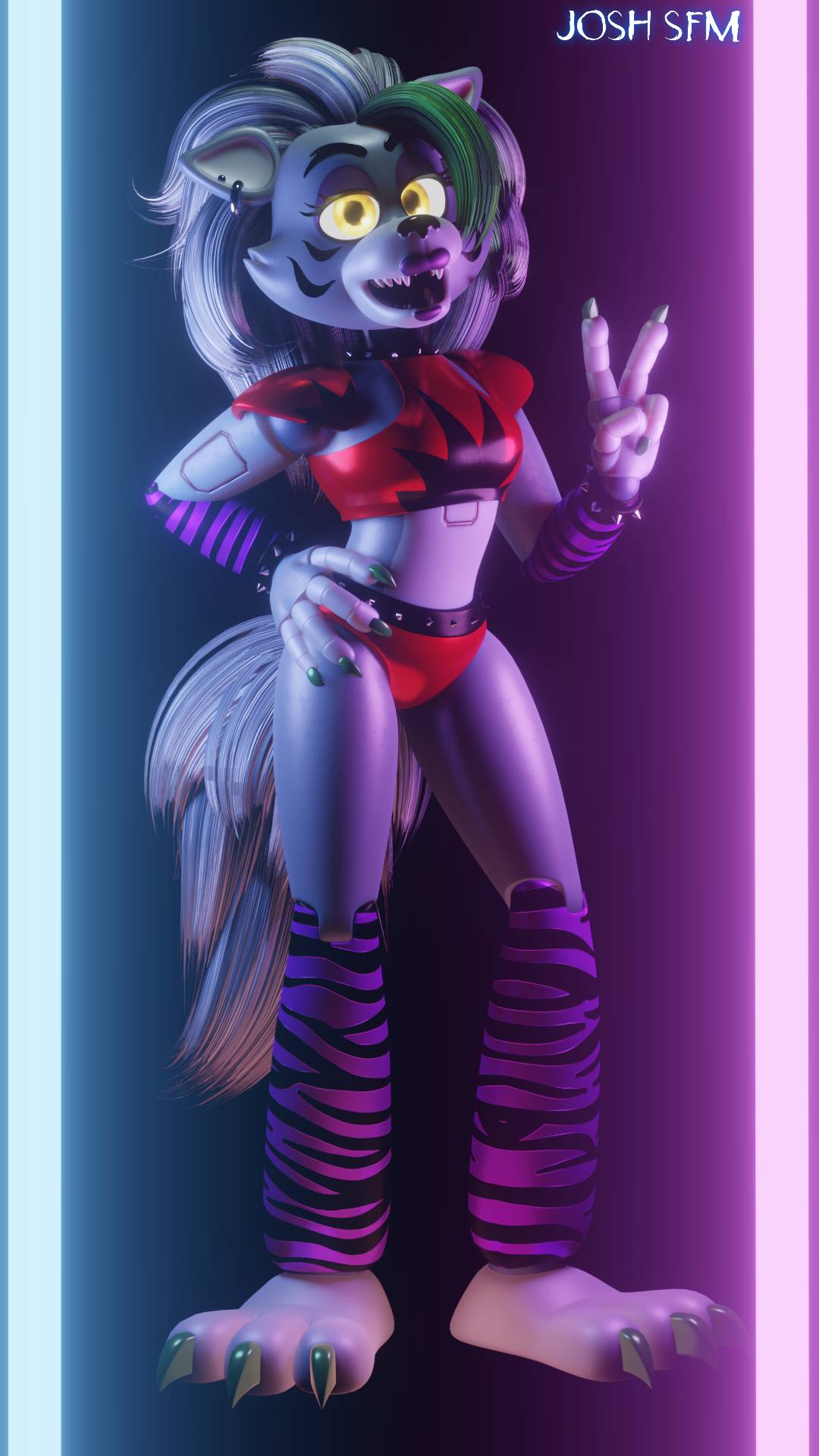 FNAF SB: Roxy Render Test by JoshSFM on DeviantArt