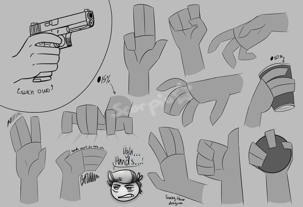 Hand References by RSWFille on DeviantArt