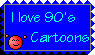 90's cartoons Stamp