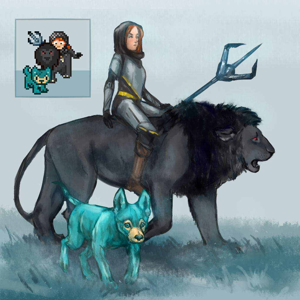 Turquoise Wolves Habitica: shade lion and turquoise wolf by LuluFox on DeviantArt