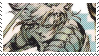 A stamp of Raiden from Metal Gear Solid 2: Sons of Liberty.
