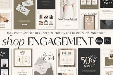 Instagram Shop Engagement | CANVA PS