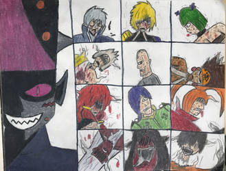 Fairy Tail Fan Art: Lord Ghastler defeats the 12 by TitanXecutor