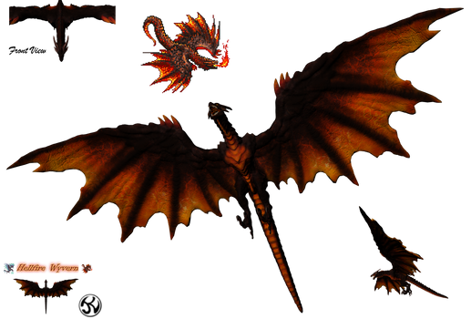 Hellfire Wyvern model unposed