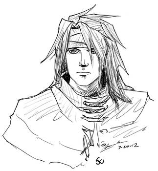 Vincent Valentine, 5 minute sketch