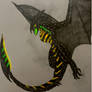 Halloween-themed vampire bat wyvern