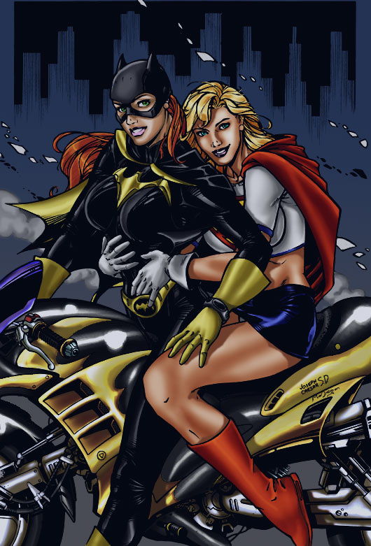 supgirl and batgirl