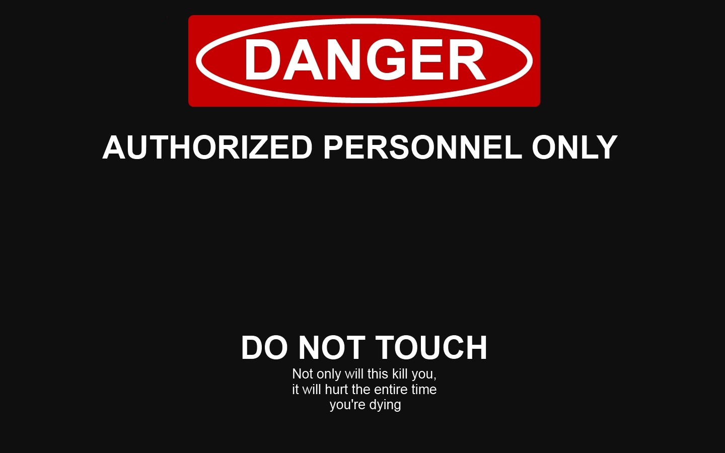 Warning wallpaper by kaijuking623 on DeviantArt