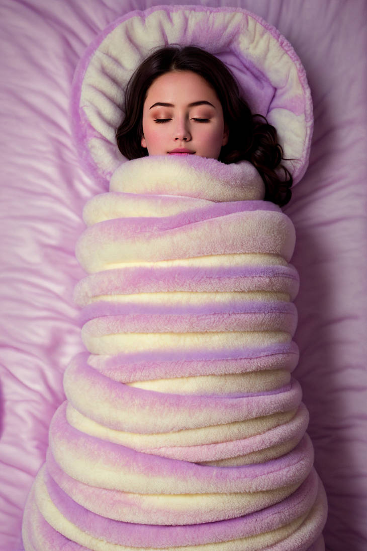 Cute girl trapped in fur coils. by hvhvmx on DeviantArt