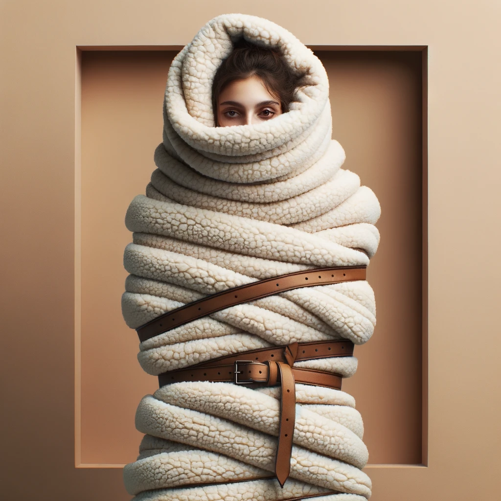 Girl wrapped in cozy fluffy sherpa blankets by hvhvmx on DeviantArt