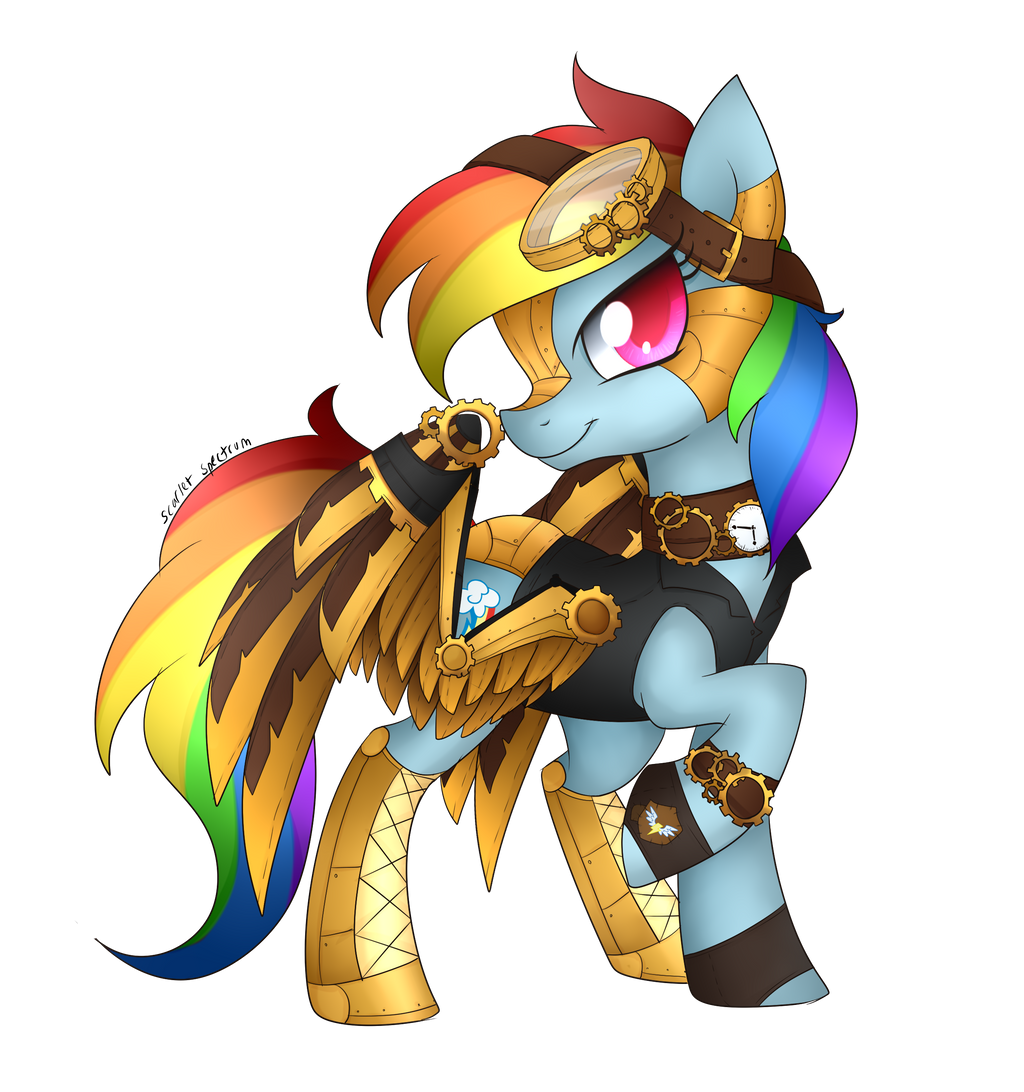 Steampunk Rainbow Dash