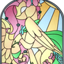 Fluttershy Stained Glass
