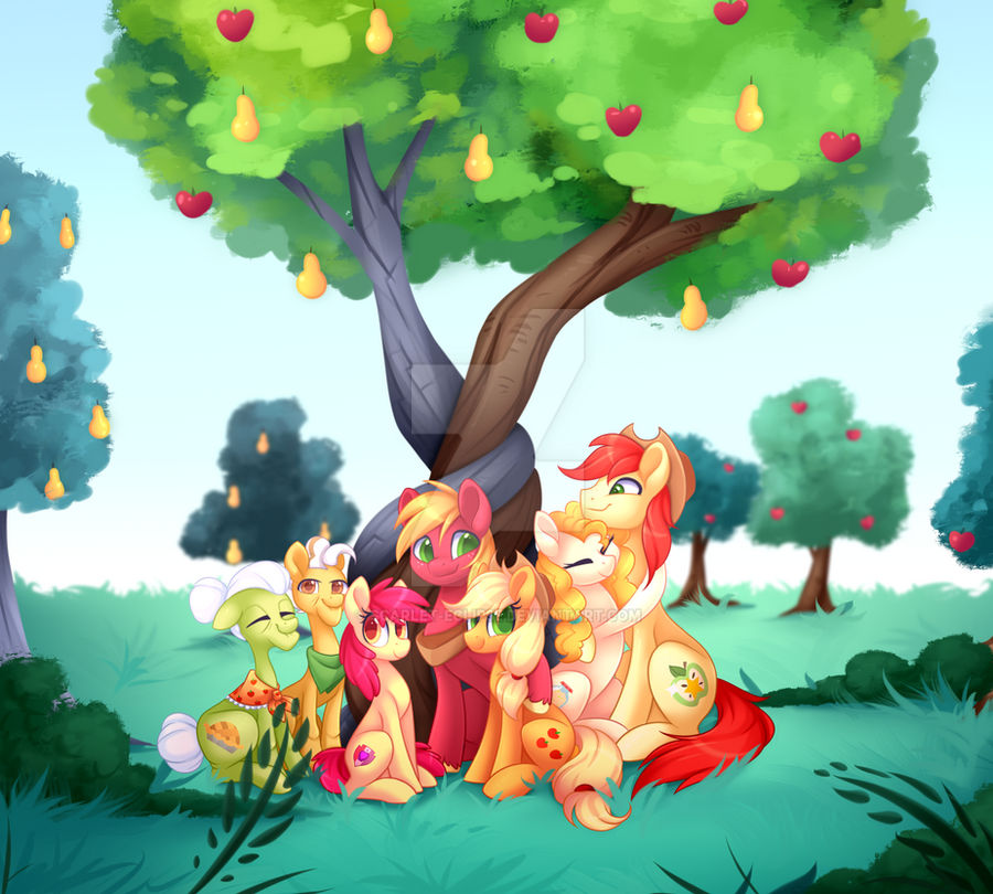 Apple Family Portrait | Commission
