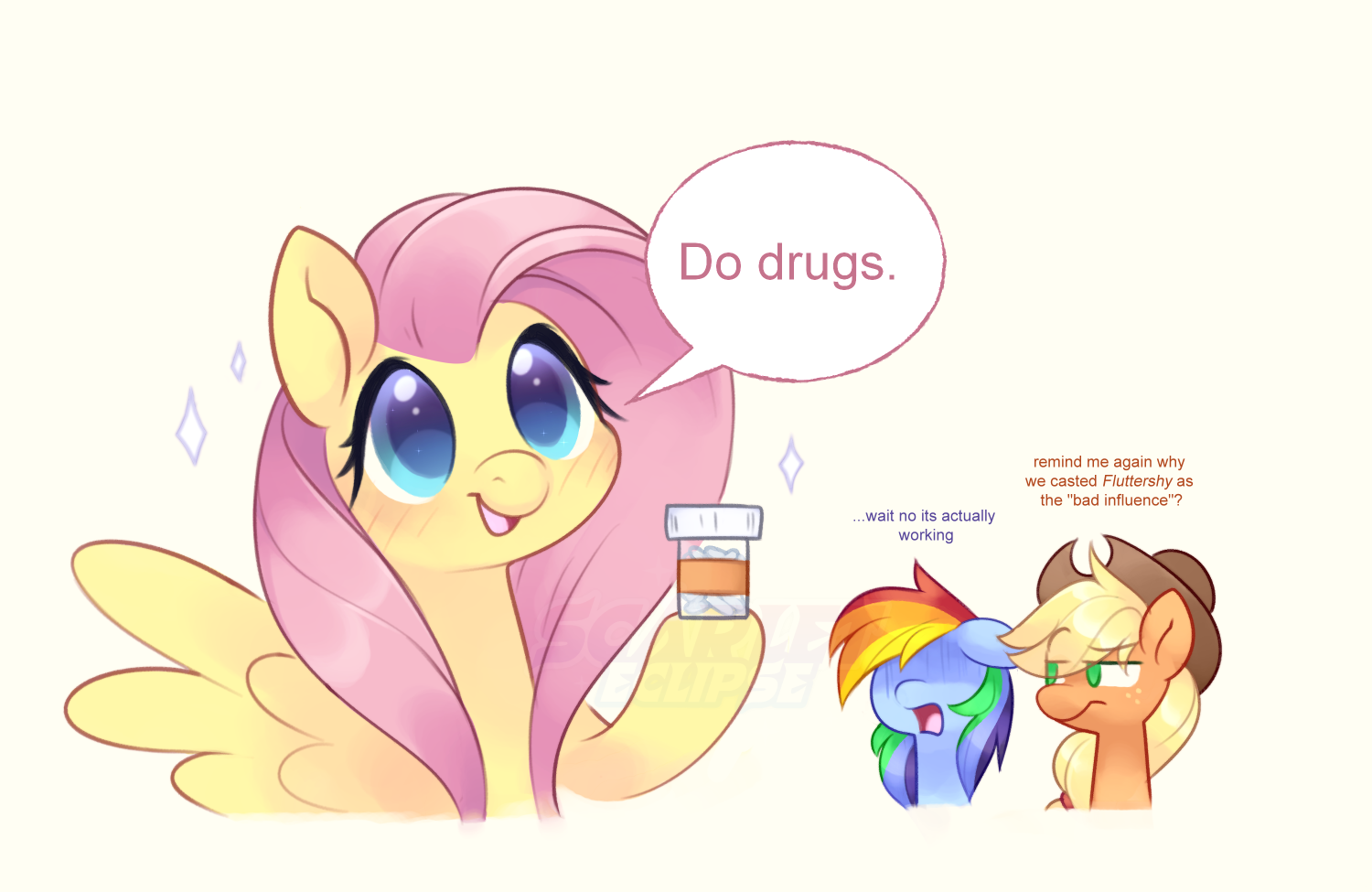 Fluttershy tells you to do drugs