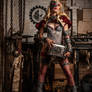 Warhammer 40k Tech Priestess Cosplay with Toaster!