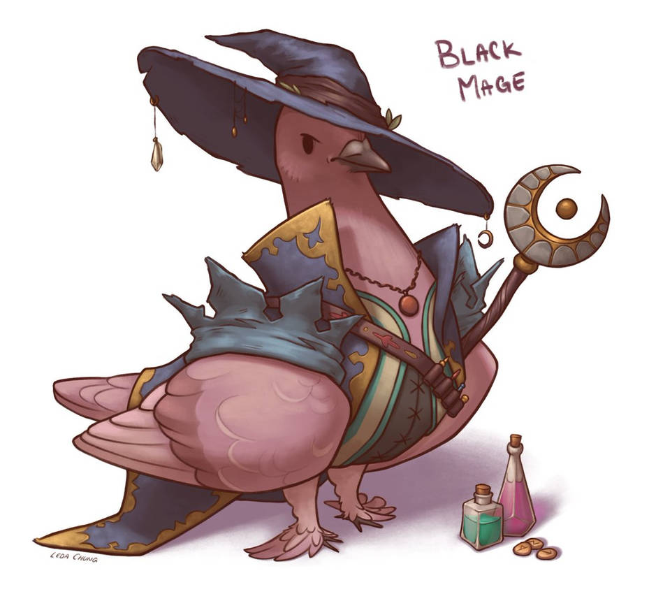 Black Mage Pigeon