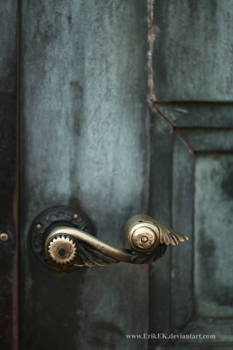 worn doorknob