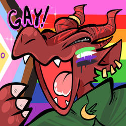 Pride Month Icon - wyx the Kobold (Comm)