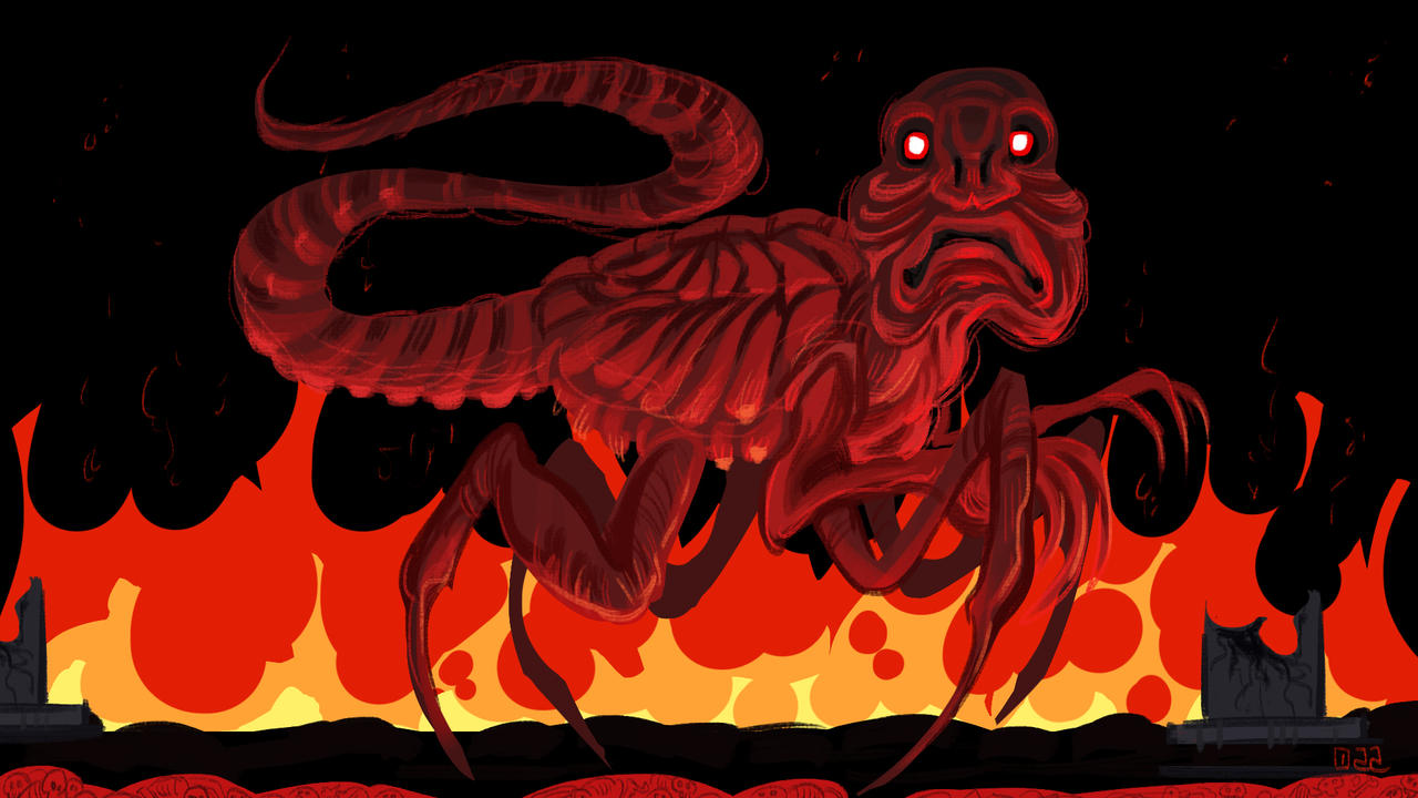 Red Rage Godzilla RED from the Godzilla NES Creepypasta by ovaettr on DeviantArt