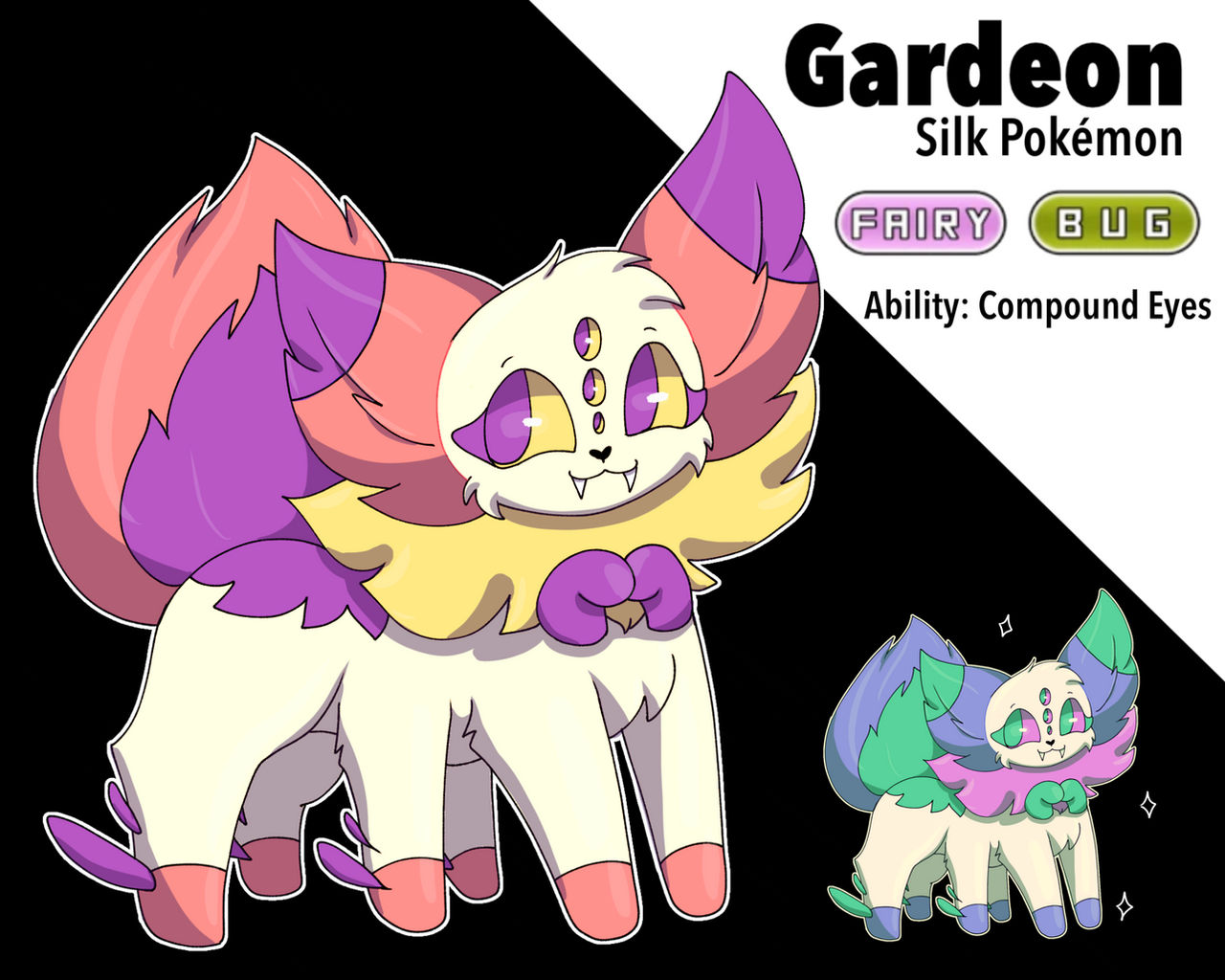 Dual Type Middle Evolution Dual type eeveelutions - Gardeon by FluffFlake on DeviantArt