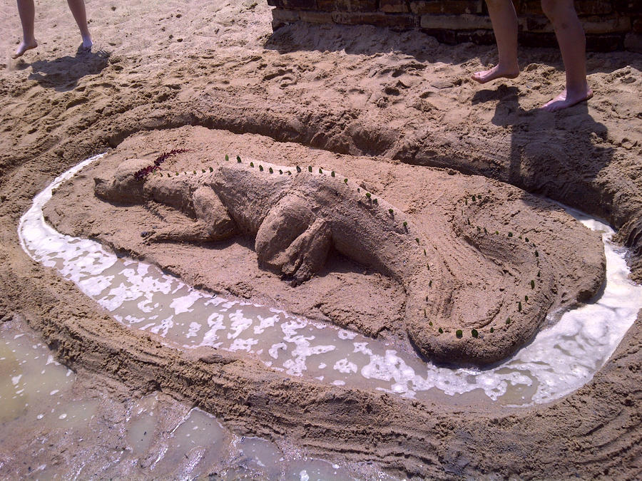 Dragon Sand Sculpture A2