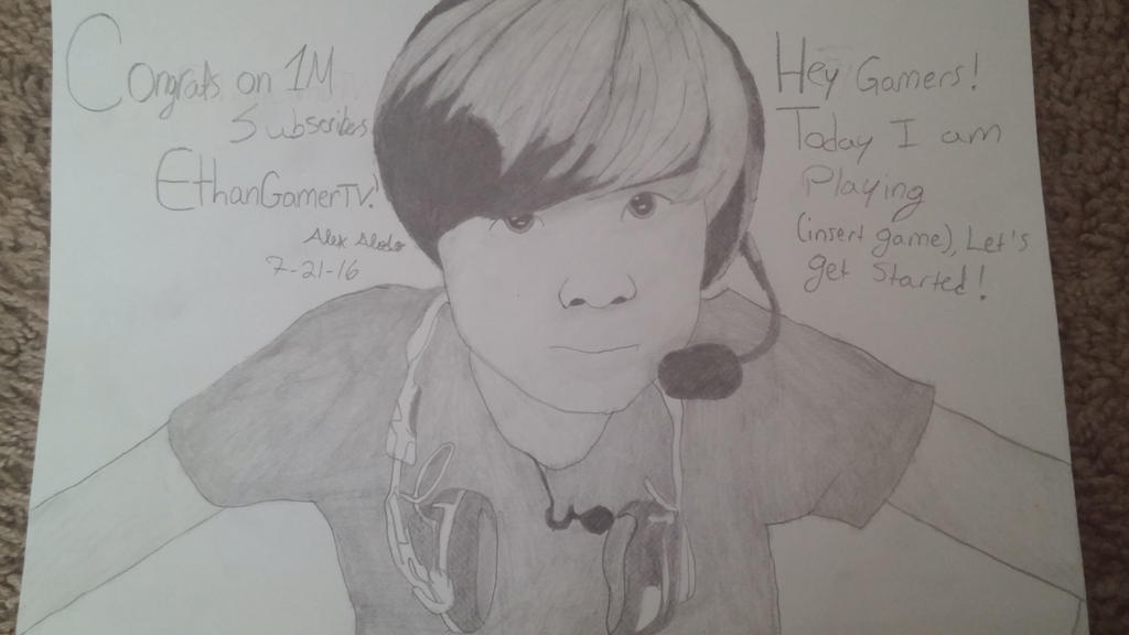 Ethangamertv Fanart By Aidoisawsome On Deviantart - how to add ethan gamer tv on friends on roblox