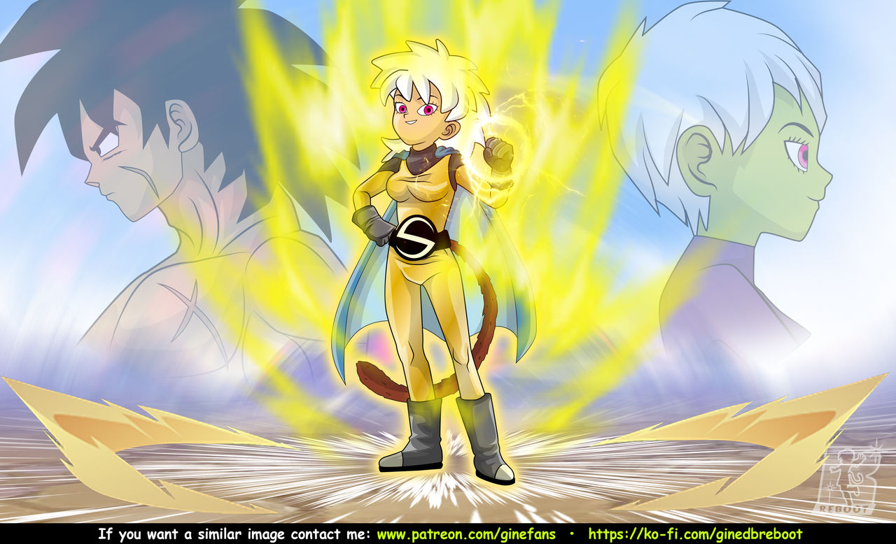 SSJ Goku (CG), SSJ Vegeta (CG), SSJ Trunks (CG) and SSJ Gohan (CG) vs Thor